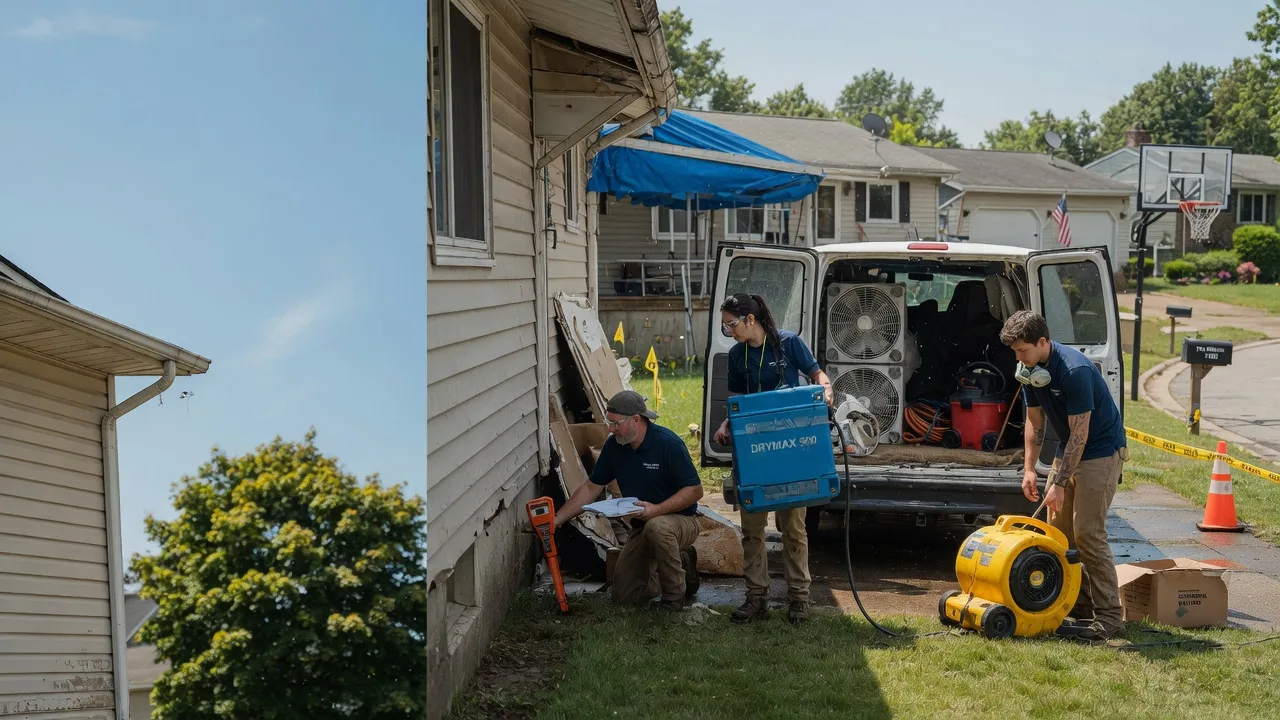 Ceiling Leak Cleanup in Groveland, IL near me